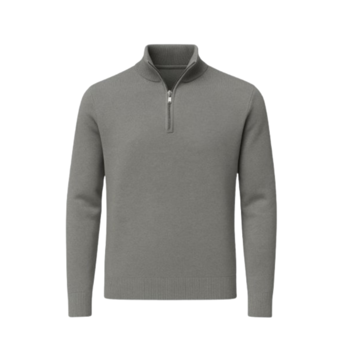 Cotton Sweater with Zipper - Exclusive Promotion